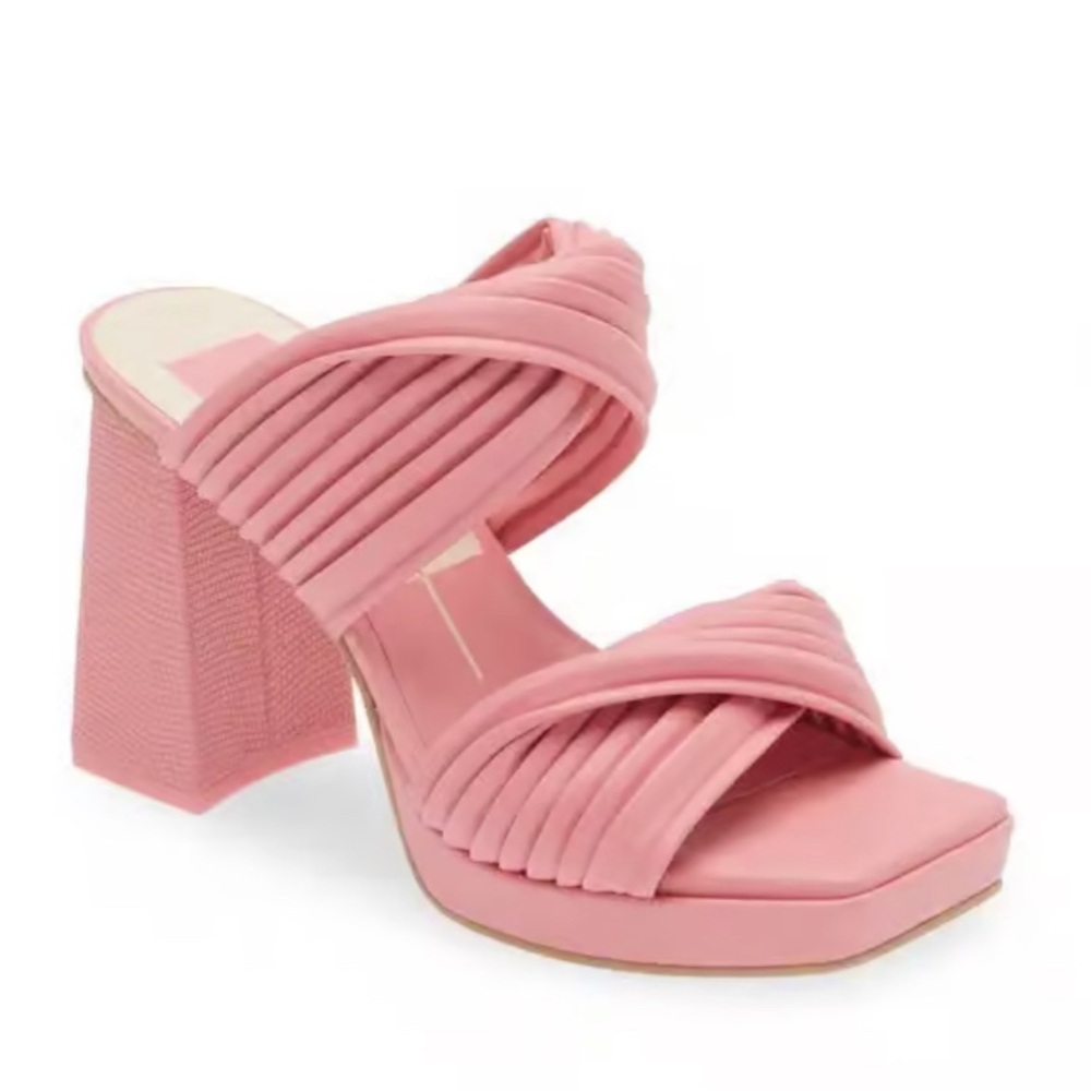 Dolce Vita Altin Platform Slide Sandal Pink Stella No Box size 8-9